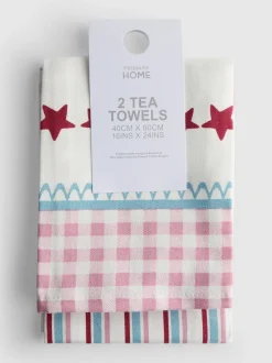 Pack de 2 paños de cocina estampados