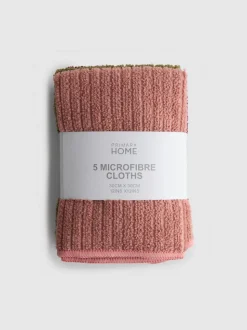 Pack de 5 paños de microfibra de canalé