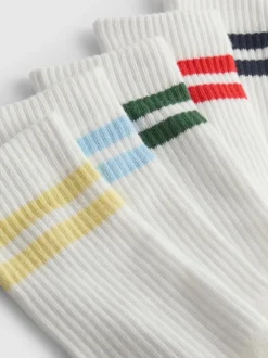 Pack de 5 pares de calcetines altos a rayas