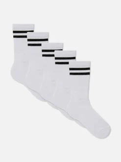 Pack de 5 pares de calcetines altos a rayas