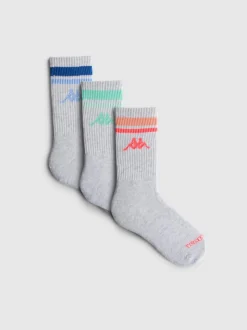 Pack de 3 pares de calcetines altos de Kappa