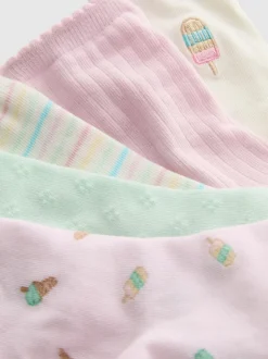 Pack de 5 pares de calcetines altos con helados
