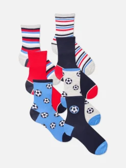 Pack de 7 pares de calcetines bajos de fútbol