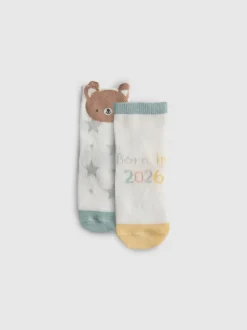 Pack de 2 pares de calcetines «Born in 2026»