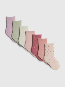 Pack de 7 pares de calcetines con lunares