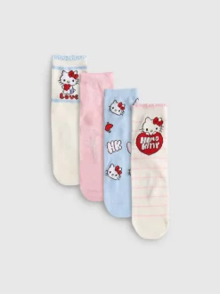 Pack de 4 pares de calcetines cortos de Hello Kitty