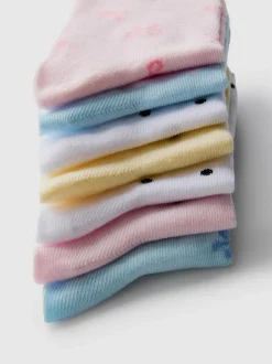 Pack de 7 pares de calcetines con borde festoneado