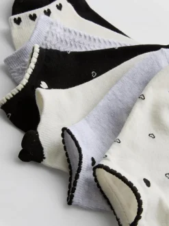 Pack de 7 pares de calcetines con corazones