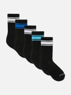 Pack de 5 pares de calcetines deportivos a rayas
