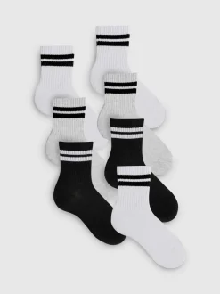 Pack de 7 pares de calcetines deportivos de canalé