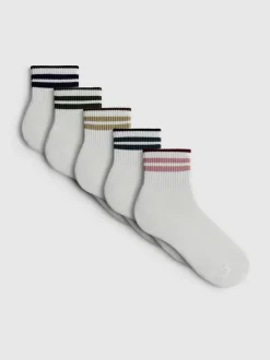 Pack de 5 pares de calcetines deportivos con rayas