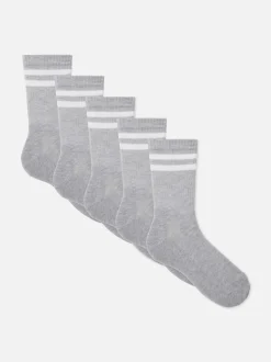 Pack de 5 pares de calcetines deportivos a rayas