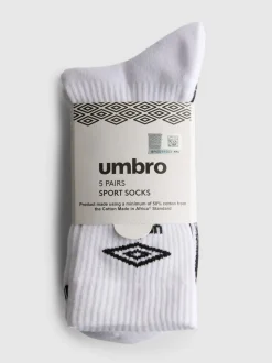 Pack de 5 pares de calcetines deportivos Umbro