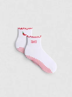 Pack de 2 pares de calcetines de yoga con guindillas