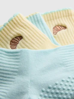 Pack de 2 pares de calcetines de yoga de croissant