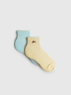 Pack de 2 pares de calcetines de yoga de croissant