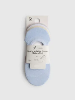Pack de 5 pares de calcetines invisibles deportivos