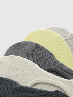 Pack de 5 pares de calcetines invisibles con textura