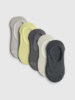 Pack de 5 pares de calcetines invisibles con textura