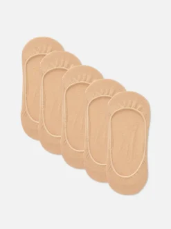 Pack de 5 pares de calcetines invisibles de algodón