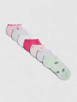 Pack de 7 pares de calcetines invisibles estampados