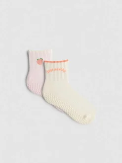 Pack de 2 pares de calcetines tobilleros de yoga