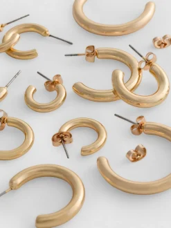 Pack de 6 pares de pendientes de aro