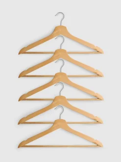 Pack de 5 perchas de madera