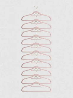 Pack de 10 perchas de terciopelo
