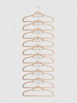 Pack de 10 perchas de terciopelo