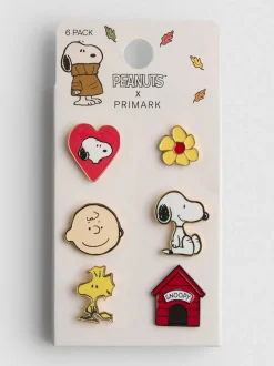 Pack de 6 pines de Peanuts