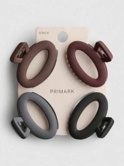 Pack de 4 pinzas ovaladas para el cabello