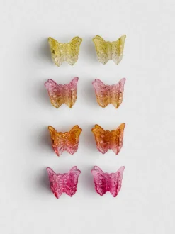 Pack de 8 pinzas para el pelo en forma de mariposa