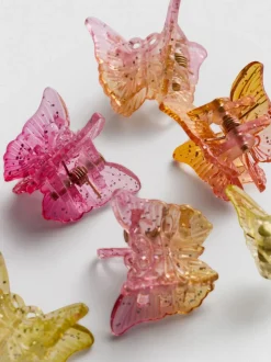 Pack de 8 pinzas para el pelo en forma de mariposa