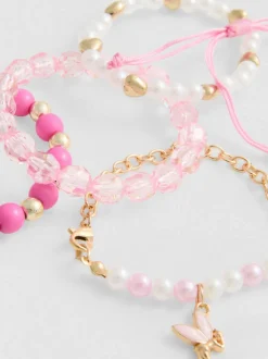 Pack de 5 pulseras con colgantes de hadas