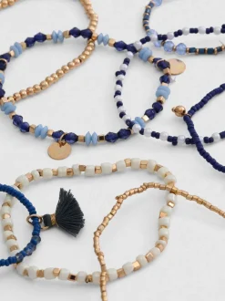 Pack de 8 pulseras con cuentas