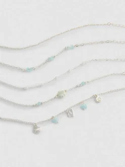 Pack de 5 pulseras de la amistad con conchas