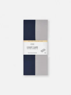 Pack de 2 sábanas bajeras ajustadas individuales