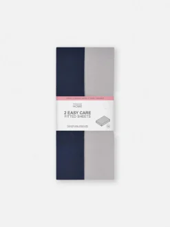 Pack de 2 sábanas bajeras para cama doble