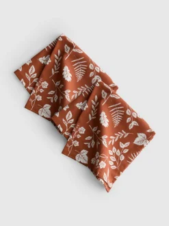 Pack de 2 servilletas de tela con estampado botánico