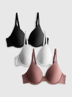 Pack de 3 sujetadores con relleno sin costuras