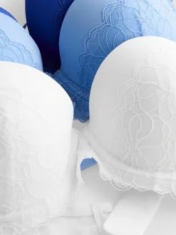 Pack de 3 sujetadores push-up de encaje, copas A-E