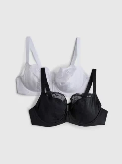 Pack de 2 sujetadores sin relleno, copas D-H