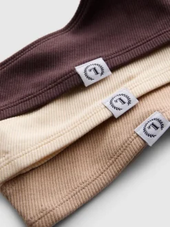 Pack de 3 tangas acanalados Miami de algodón