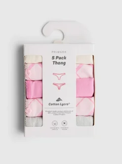 Pack de 5 tangas de con alto porcentaje de algodón