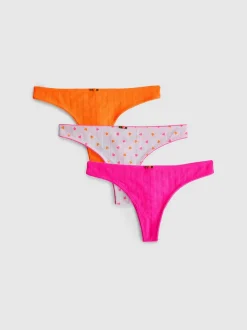 Pack de 3 tangas de pointelle sin costuras