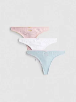 Pack de 3 tangas de pointelle surtidos
