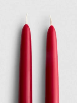 Pack de 2 velas de candelabro cónicas