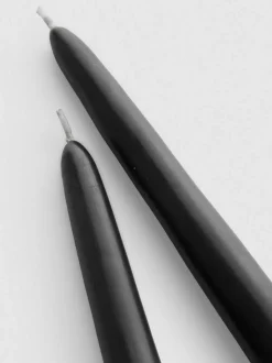 Pack de 2 velas de candelabro cónicas