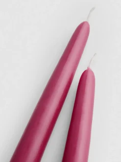 Pack de 2 velas de candelabro cónicas